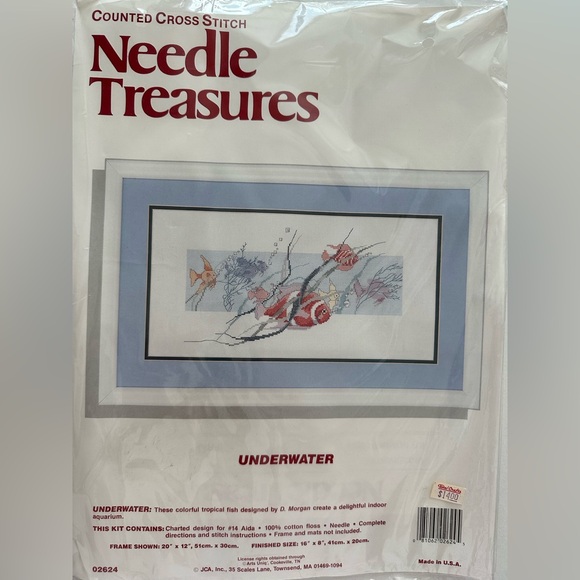 Needle Treasures cross stitch kit underwater fish scene - Picture 1 of 2